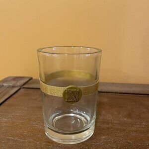 Vintage glass with a elegant design around it